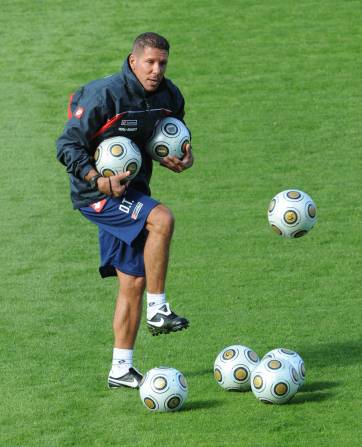 Primera práctica del Cholo con San Lorenzo Primera práctica del Cholo con San Lorenzo