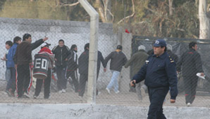 Por falta de garantías de seguridad, suspendieron Zondina vs. Trinidad Por falta de garantías de seguridad, suspendieron Zondina vs. Trinidad