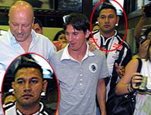 La AFA le pone a Messi un barra brava como guardaespaldas La AFA le pone a Messi un barra brava como guardaespaldas