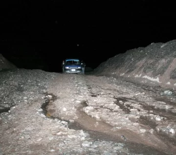 La ruta a Calingasta está transitable, pero en muy mal estado La ruta a Calingasta está transitable, pero en muy mal estado