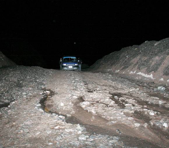 La ruta a Calingasta está transitable, pero en muy mal estado La ruta a Calingasta está transitable, pero en muy mal estado