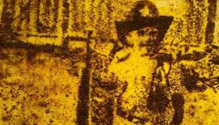 Recrea una foto de su infancia… con 200 mil hormigas muertas Recrea una foto de su infancia… con 200 mil hormigas muertas