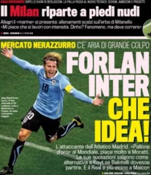 El Inter quiere a Diego Forlán El Inter quiere a Diego Forlán