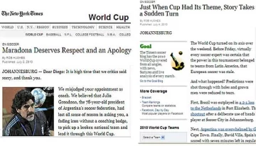 Le duró poco: el New York Times vuelve contra Diego Le duró poco: el New York Times vuelve contra Diego
