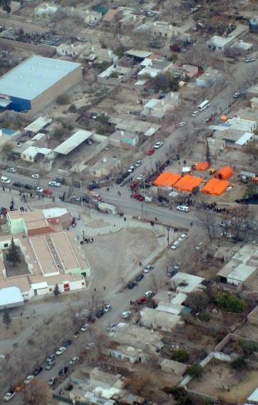 El desastre, desde el aire El desastre, desde el aire