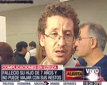 El drama del sanjuanino para poder trasladar a su hijo muerto El drama del sanjuanino para poder trasladar a su hijo muerto