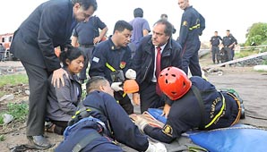 Dramático rescate de una nena en un pozo Dramático rescate de una nena en un pozo