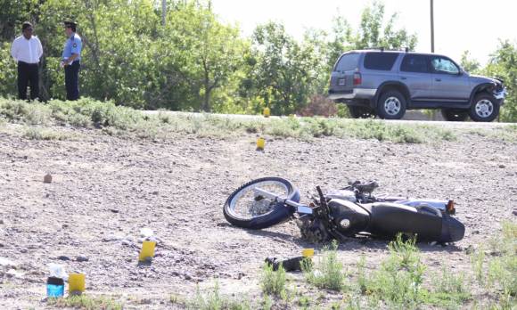 Policía grave por un choque Policía grave por un choque