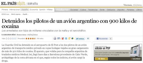 La prensa española sorprendida por los argentinos arrestados La prensa española sorprendida por los argentinos arrestados