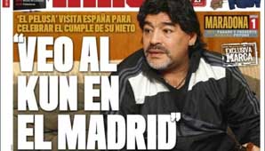 Maradona, por el Kun Maradona, por el Kun