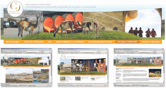 Cerro vanguardia ya tiene su propio espacio en internet Cerro vanguardia ya tiene su propio espacio en internet