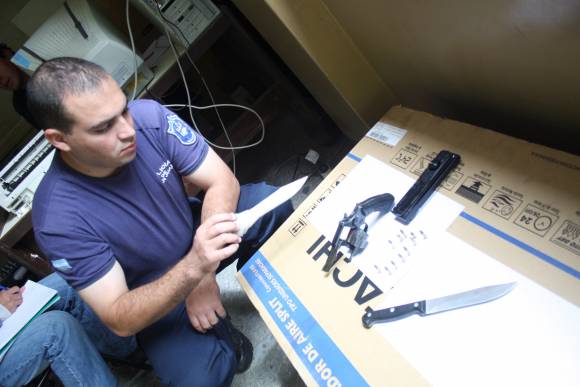 Nueve detenidos y armas Nueve detenidos y armas