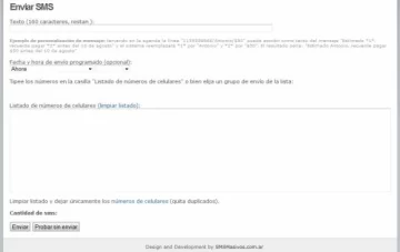 Mandar y recibir SMS masivos desde cualquier aplicación Web Mandar y recibir SMS masivos desde cualquier aplicación Web