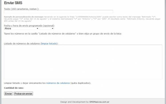 Mandar y recibir SMS masivos desde cualquier aplicación Web Mandar y recibir SMS masivos desde cualquier aplicación Web