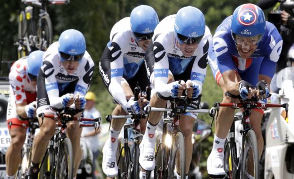 Garmin ganó la crono