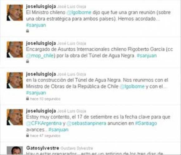 “Estoy muy contento”, twiteó Gioja luego de su reunión por el túnel “Estoy muy contento”, twiteó Gioja luego de su reunión por el túnel