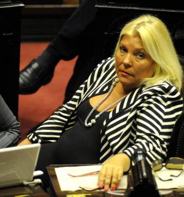 Elisa Carrió – Hincha de Racing y fanática de Borges Elisa Carrió – Hincha de Racing y fanática de Borges