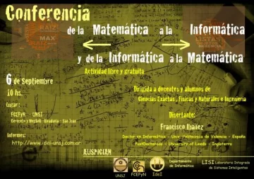 Para relacionar la informática con la matemática, y viceversa Para relacionar la informática con la matemática, y viceversa