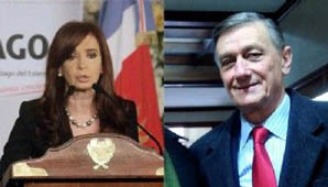 CFK y Binner protagonizaron un nuevo cruce en un acto CFK y Binner protagonizaron un nuevo cruce en un acto