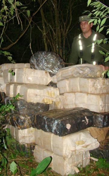 Encontraron 1.317 kilos de marihuana Encontraron 1.317 kilos de marihuana