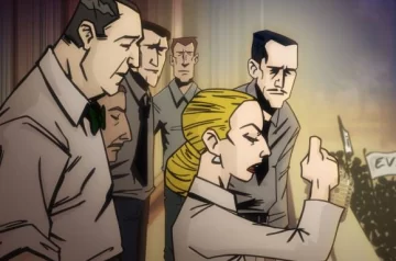 Evita en un film animado Evita en un film animado