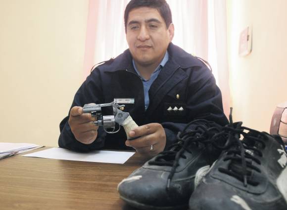 Caen con el botín y un arma Caen con el botín y un arma