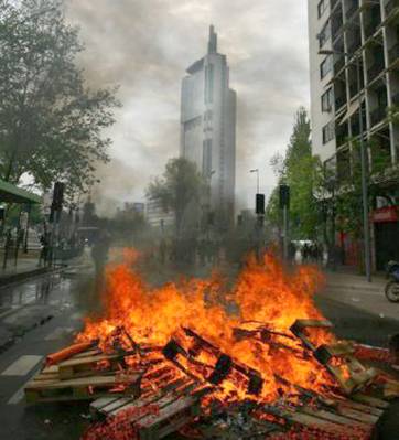 Día tenso en Chile Día tenso en Chile