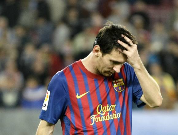 Messi, una mala tarde que el Barça la sintió Messi, una mala tarde que el Barça la sintió