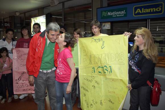 Vicente ya está junto a su familia Vicente ya está junto a su familia