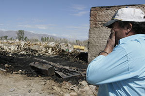 Fuego y daño en un aserradero Fuego y daño en un aserradero