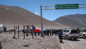 Tras el corte de ayer, el Paso de Agua Negra ya está habilitado Tras el corte de ayer, el Paso de Agua Negra ya está habilitado