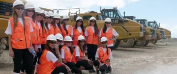 Las candidatas, en una visita de oro Las candidatas, en una visita de oro