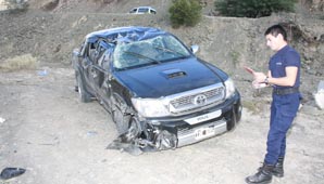 Susto por un vuelco en Ullum Susto por un vuelco en Ullum