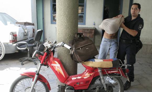 “Motochorro” apresado “Motochorro” apresado