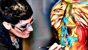 La sanjuanina que dedica su vida al arte de pintar los cuerpos La sanjuanina que dedica su vida al arte de pintar los cuerpos