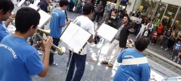 La peatonal fue copada por salesianos de Don Bosco La peatonal fue copada por salesianos de Don Bosco