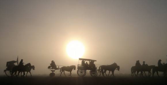 La travesía empezó con niebla y terminó con sol La travesía empezó con niebla y terminó con sol