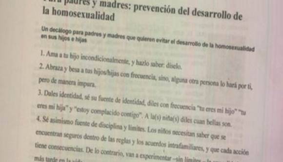En Mendoza, un docente enseña a “curar” la homosexualidad En Mendoza, un docente enseña a “curar” la homosexualidad