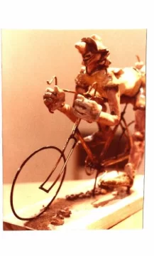 Mirá la escultura del Payo que Vinzio Rosselot hizo por admiración Mirá la escultura del Payo que Vinzio Rosselot hizo por admiración