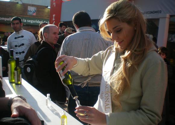 Degustación real en medio de La Rural Degustación real en medio de La Rural