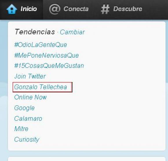 Gonzalo, entre lo más comentado de Twitter Gonzalo, entre lo más comentado de Twitter