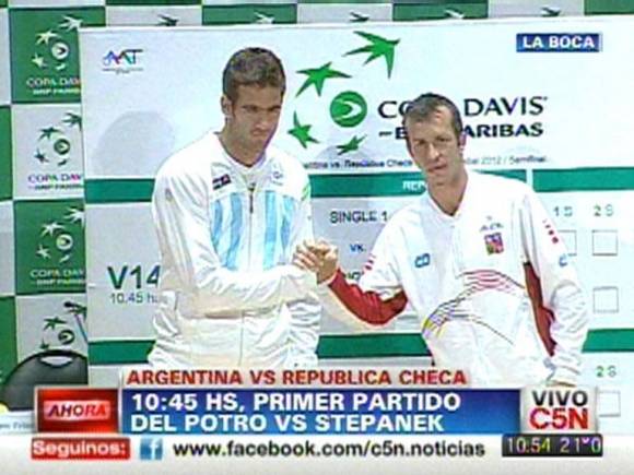 Del Potro será el encargado de abrir la semi contra Stepanek Del Potro será el encargado de abrir la semi contra Stepanek