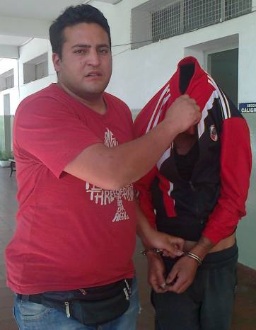 Cae por un asalto y con marihuana Cae por un asalto y con marihuana