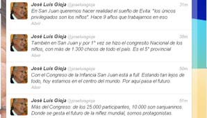 Gioja, eufórico, quiere que los únicos privilegiados sean los niños Gioja, eufórico, quiere que los únicos privilegiados sean los niños
