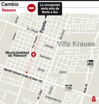 Rawson: un tramo de la avenida España será de una sola mano Rawson: un tramo de la avenida España será de una sola mano