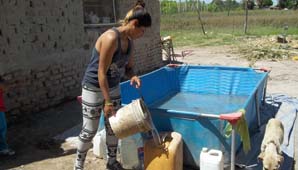 OSSE le hará la conexión de agua potable a la familia de Santa Lucía OSSE le hará la conexión de agua potable a la familia de Santa Lucía