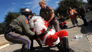 Papá Noel arrestado Papá Noel arrestado