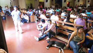 Más de un centenar de personas durmieron en la Catedral para pedir viviendas Más de un centenar de personas durmieron en la Catedral para pedir viviendas