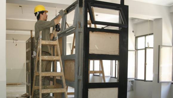 Centro docente: dicen que estará terminado en junio Centro docente: dicen que estará terminado en junio