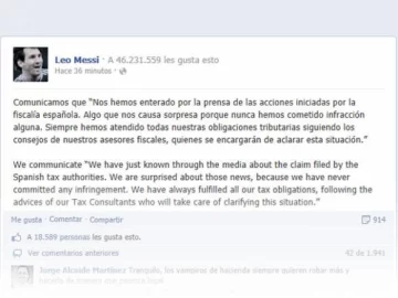 Messi: “Nunca hemos cometido infracción alguna” Messi: “Nunca hemos cometido infracción alguna”